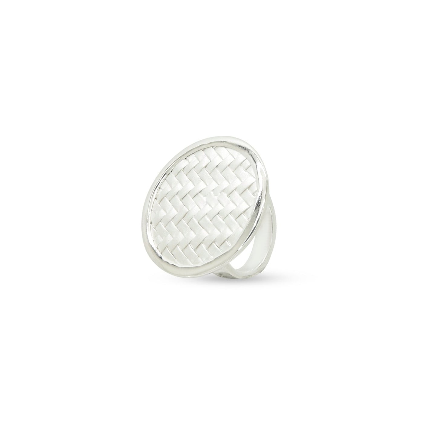 Flat Top Textured Statement Ring