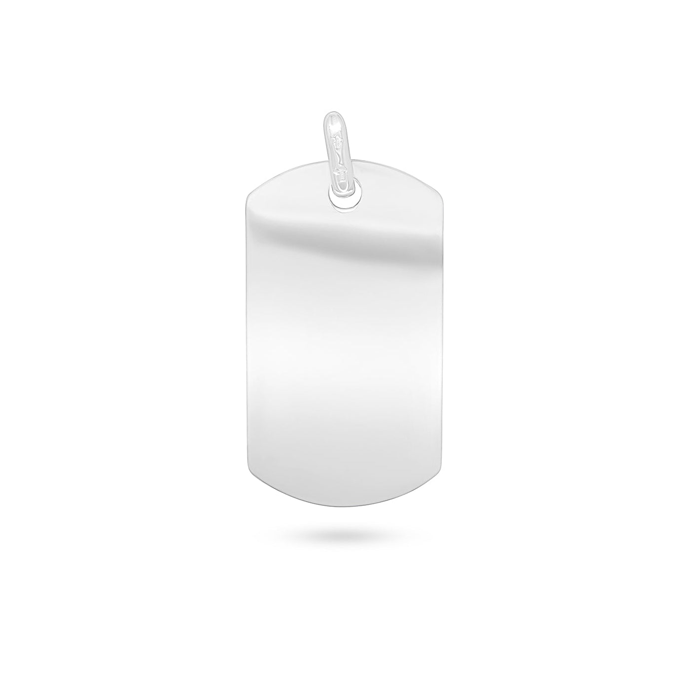 Plain Plaque Pendant 4x2.8