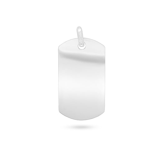 Plain Plaque Pendant 4x2.8