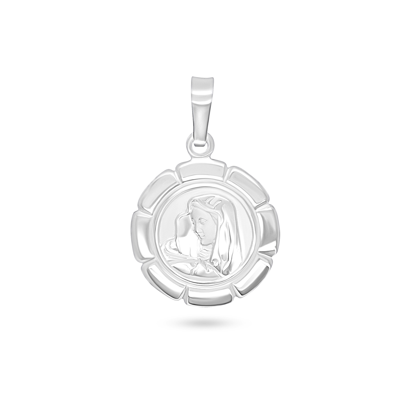 Round St Mary Frame Pendant