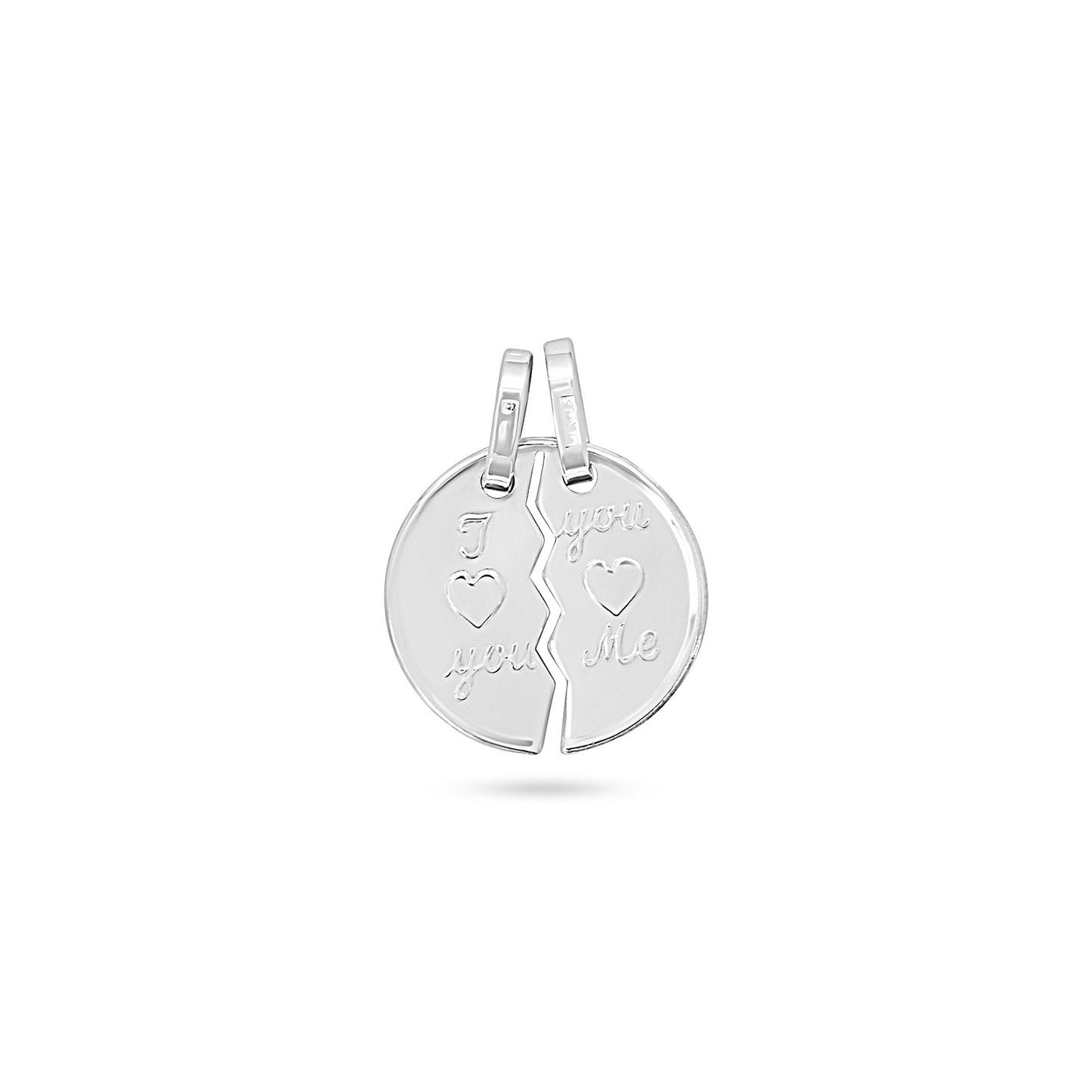 Split Disc Love Pendant