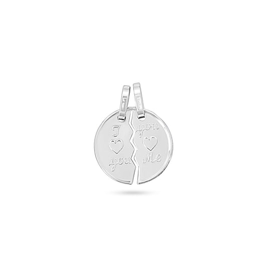 Split Disc Love Pendant