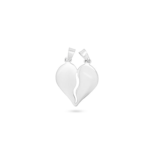 Split Heart Couple Pendant