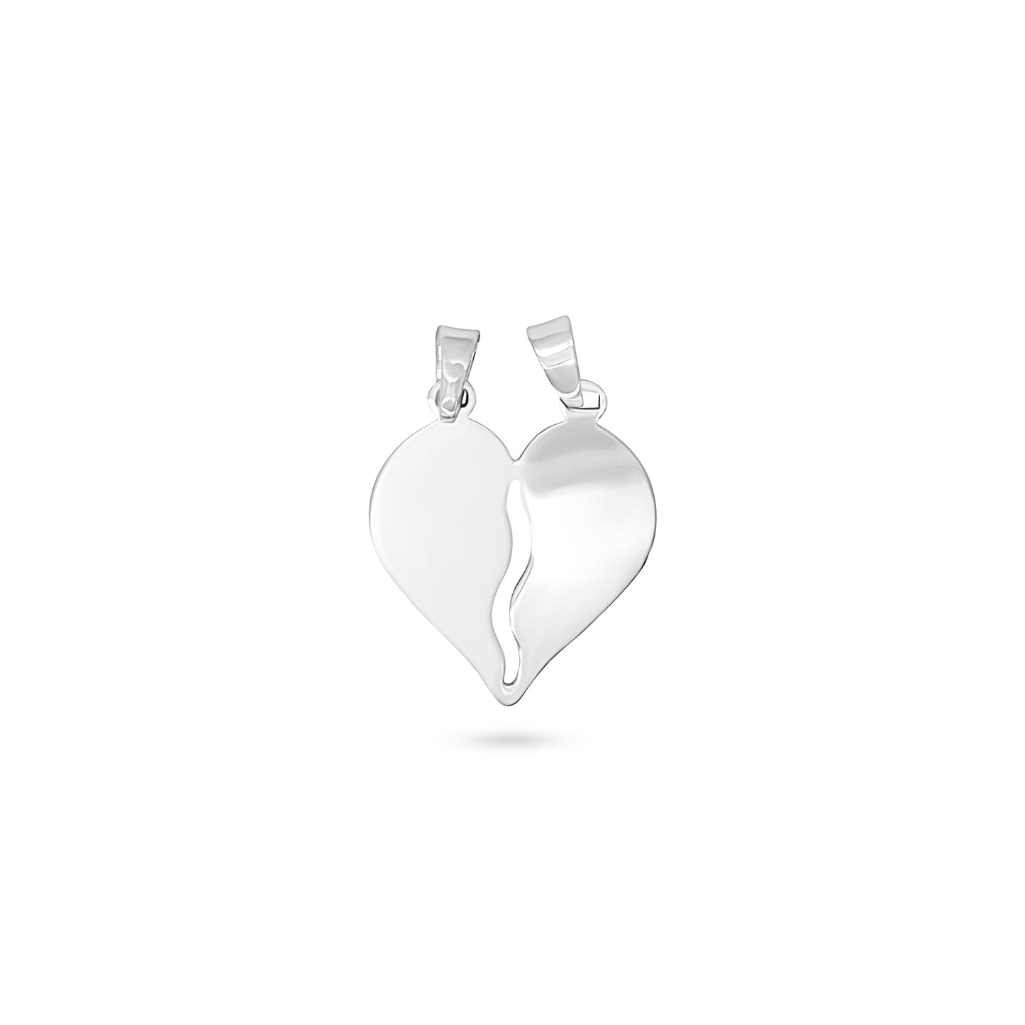 You & Me Split Heart Pendant