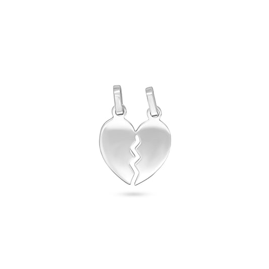 Love Split Heart Pendant – 2 Pieces