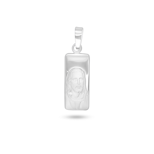 Rec Frame Jesus Pendant