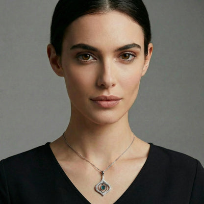 Evil Eye Drop Pendant