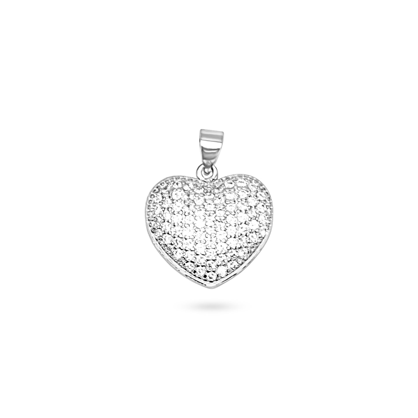 Sparkling Pave Heart Pendant