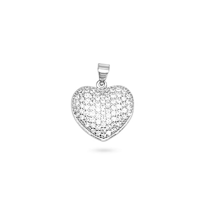 Sparkling Pave Heart Pendant