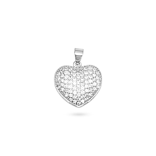Sparkling Pave Heart Pendant