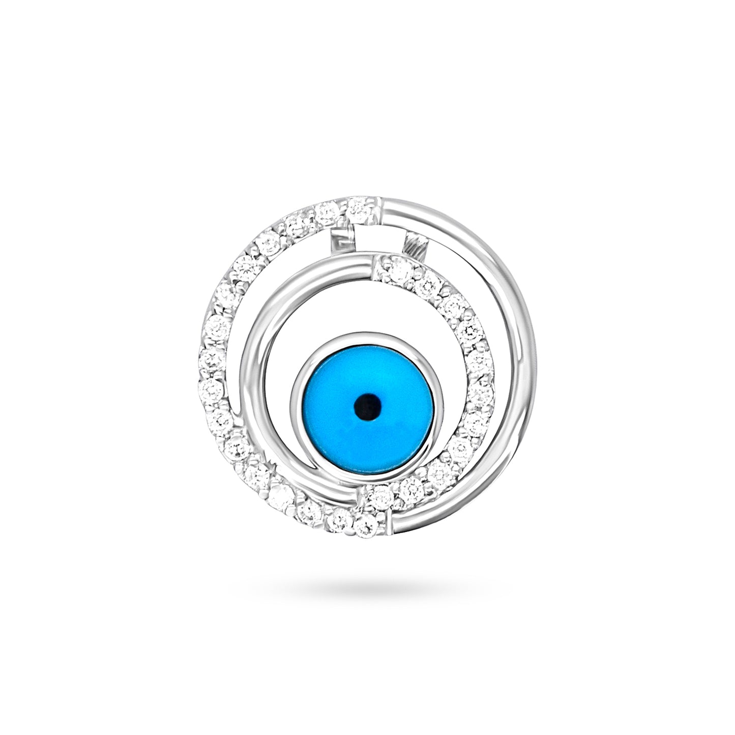 Evil Eye Spiral Pendant