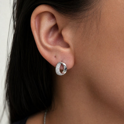 Dazzling Elegance Hoop Earrings