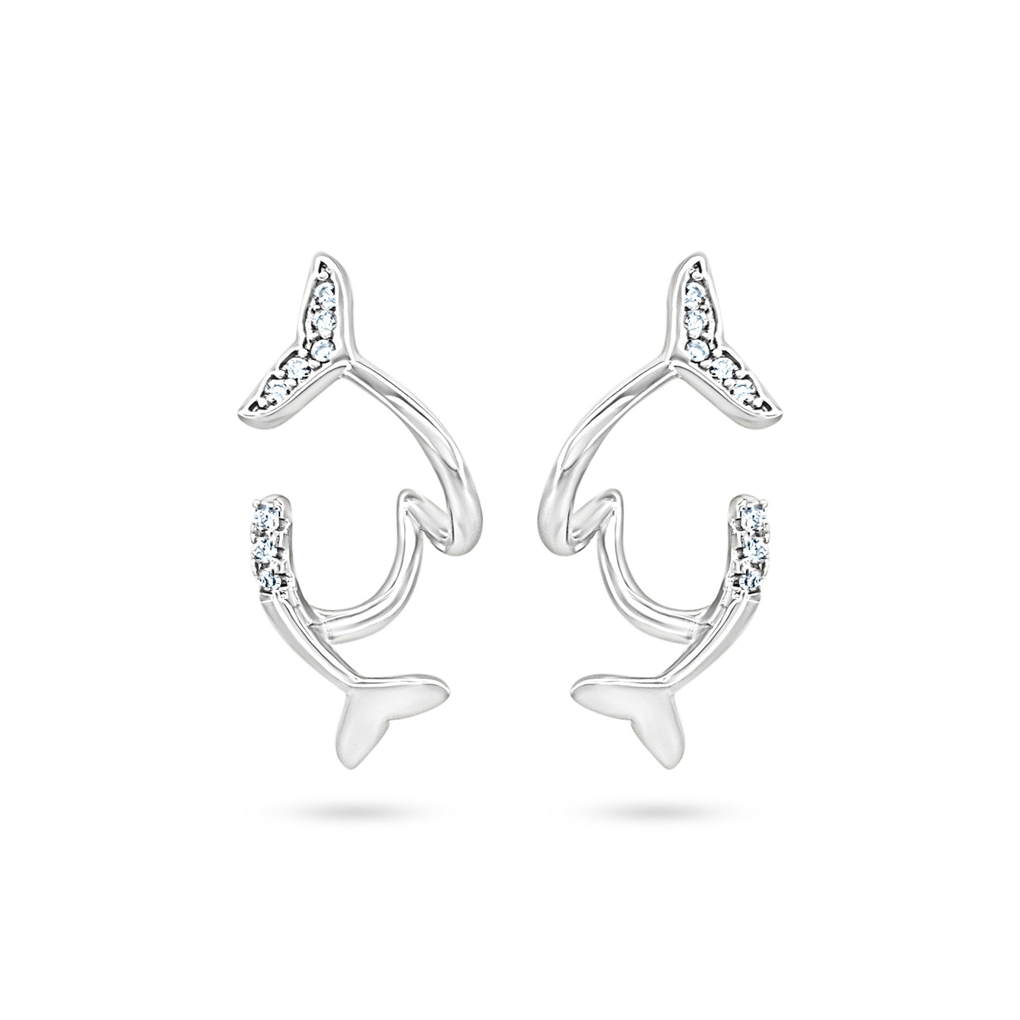 Elegant Whale Tail Earrings