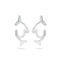 Elegant Whale Tail Earrings image