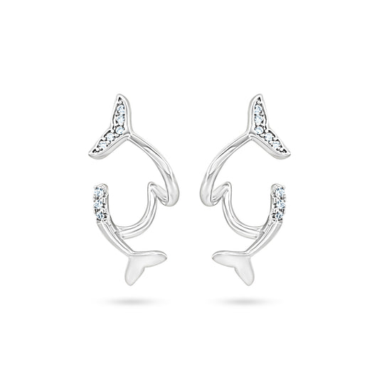 Elegant Whale Tail Earrings