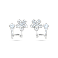 Floral Sparkle Ear Climbers image