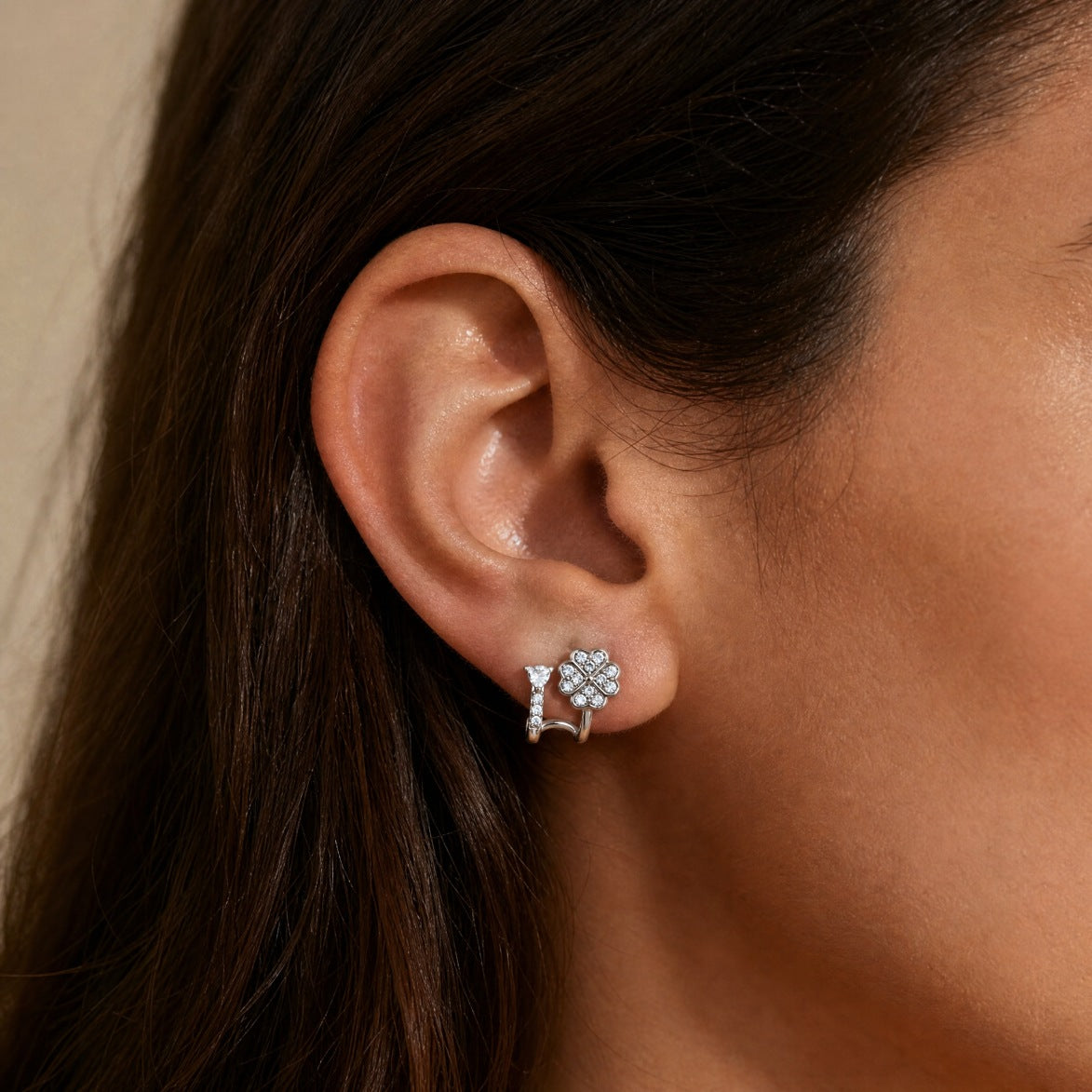 Enchanted Heart & Blossom Earrings
