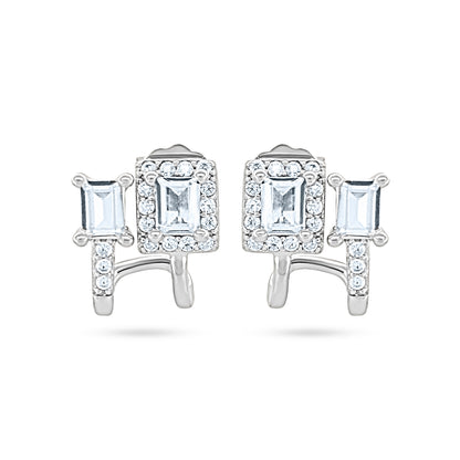 Radiant Duo Sterling Silver Earrings