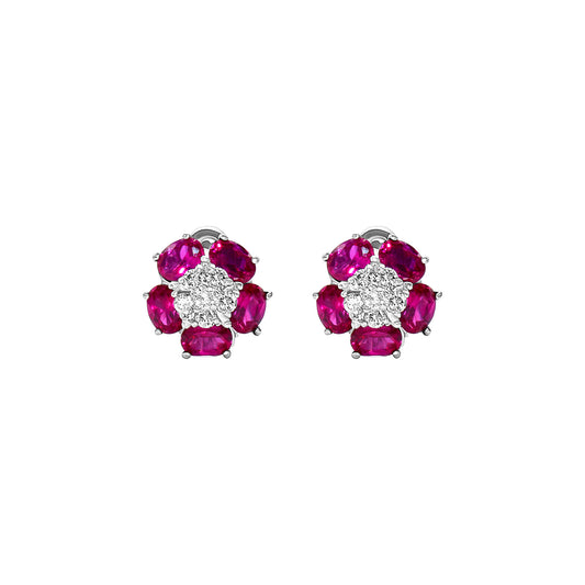 Rosette Flower Studs