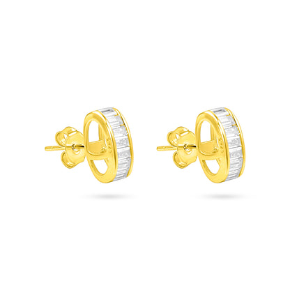 Baguette Earring Studs