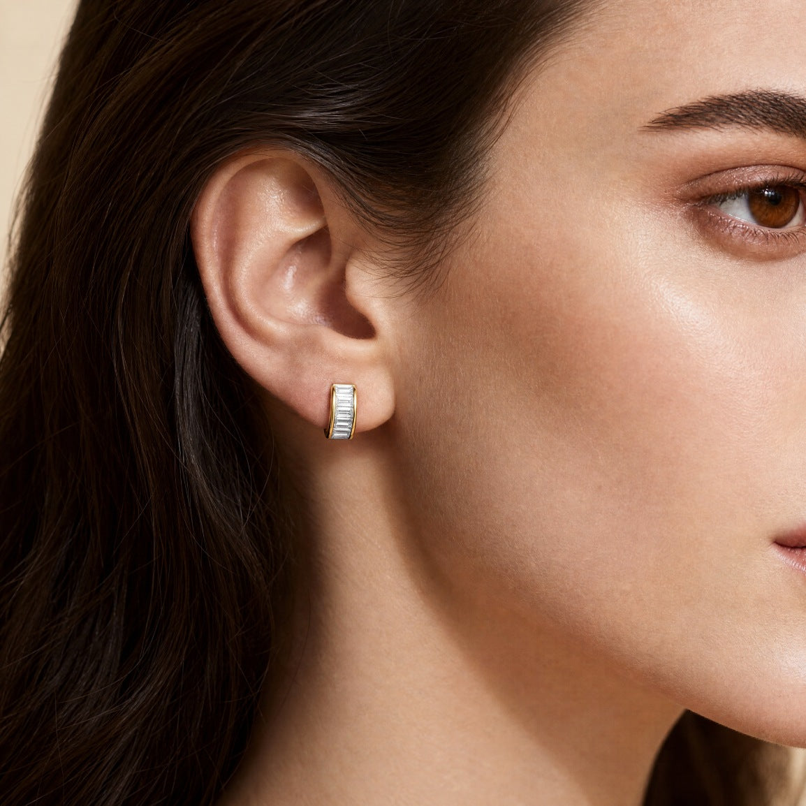 Baguette Earring Studs