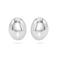 Domed Oval Stud Earring image