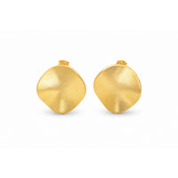 Organic Freeform Disc Stud Earring image