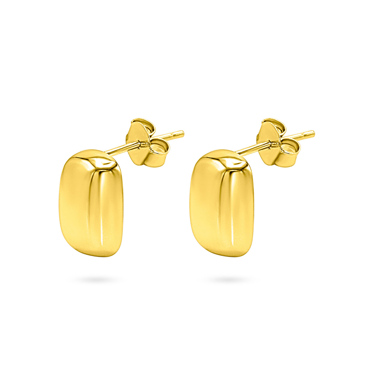 Puffy Bar Stud Earring