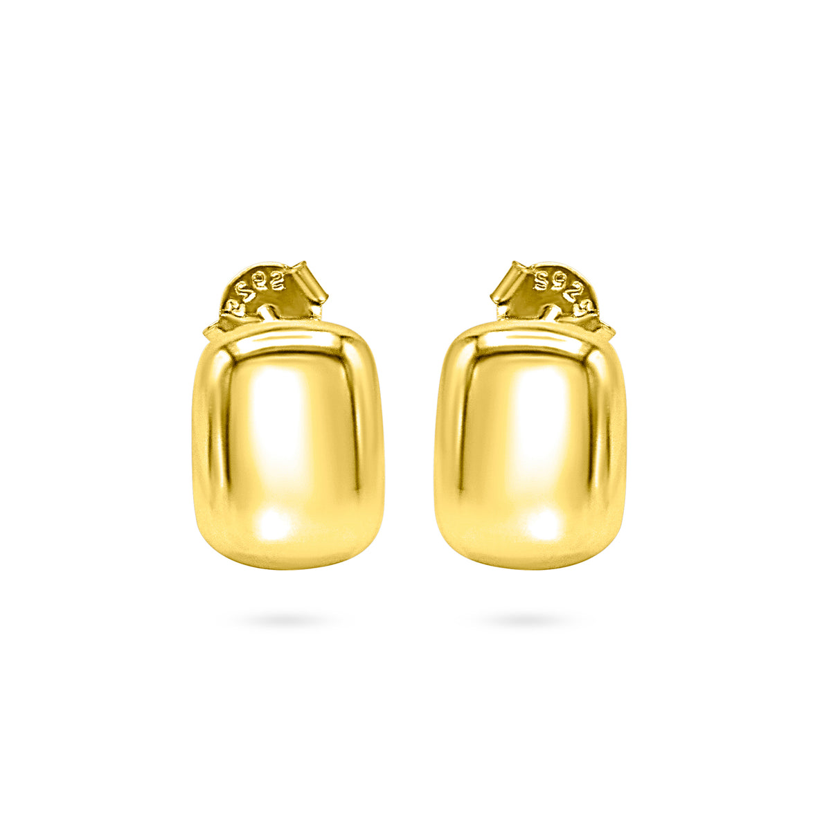 Puffy Bar Stud Earring