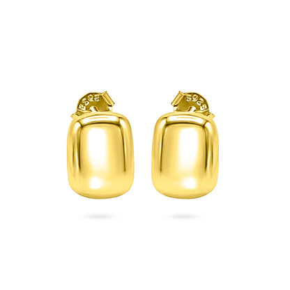 Puffy Bar Stud Earring