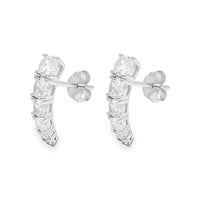 Graduated Curved Line Stud Earring image