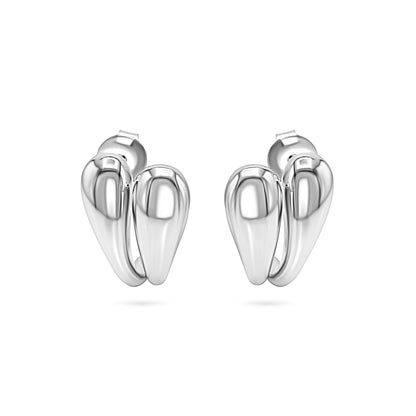 Double Band Huggie Stud Earring