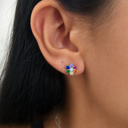 Colorful Blossom Studs
