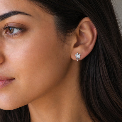 Floral Sparkle Studs