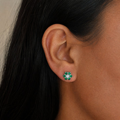 Floral Shine Studs