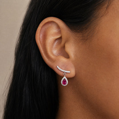 Emerald Elegance Drop Earrings