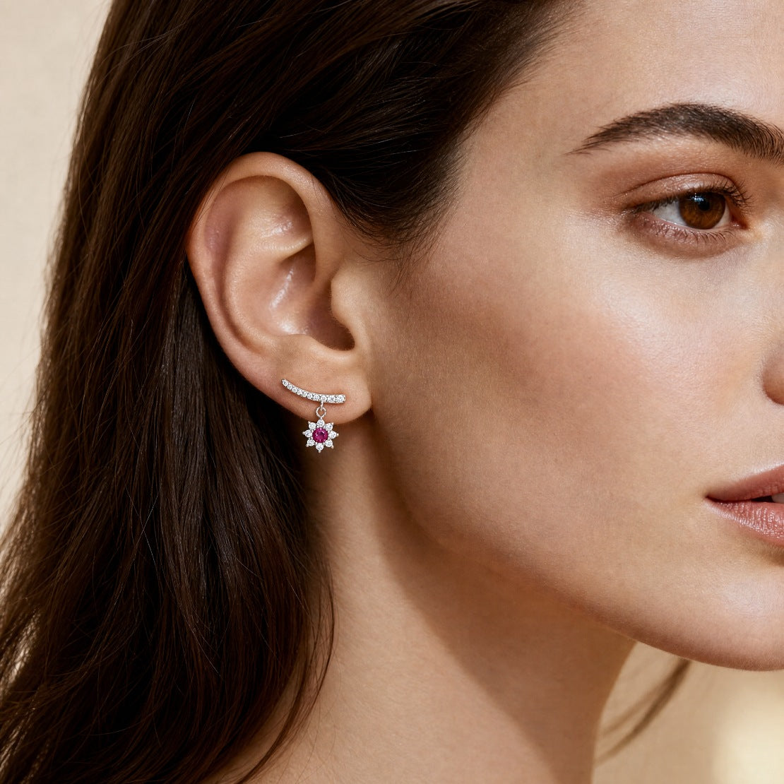Radiant Blossom Drop Earrings