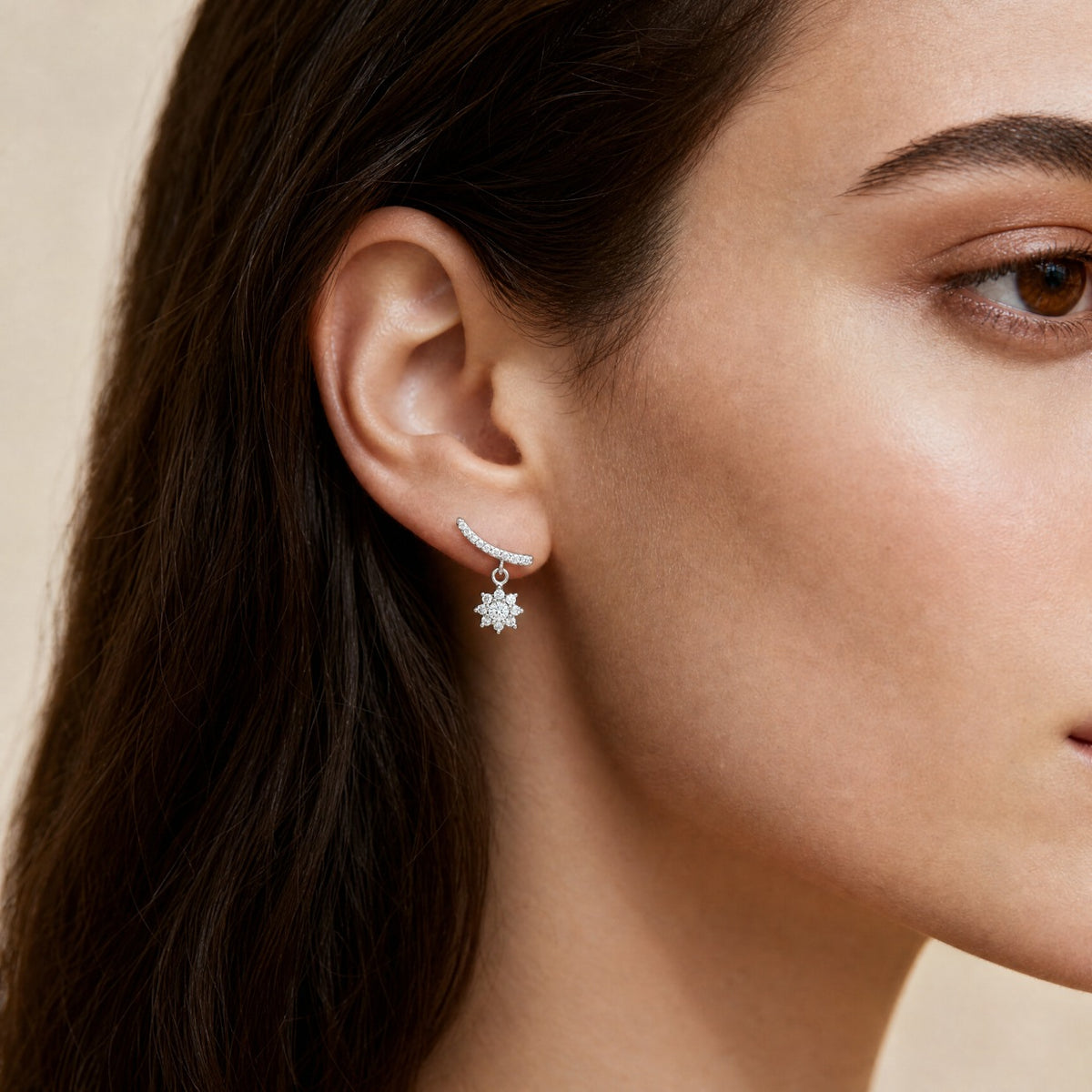 Radiant Blossom Drop Earrings