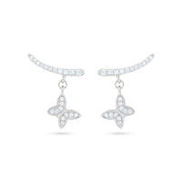 Celestial Butterfly Drop Earrings image