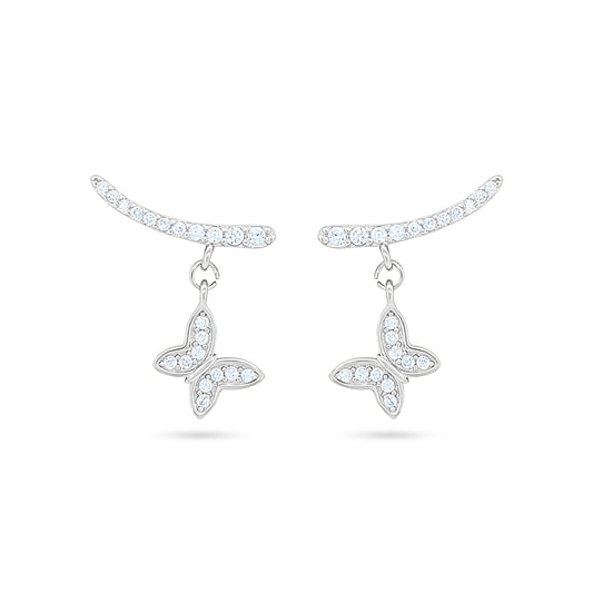 Celestial Butterfly Drop Earrings