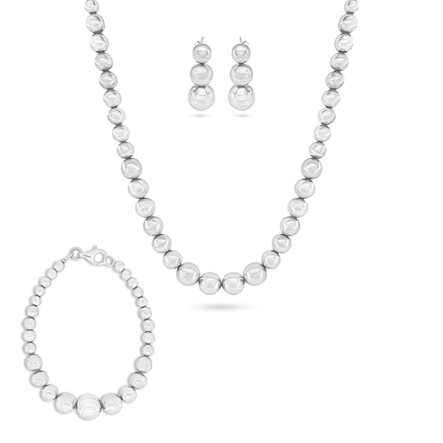 Silver Bead Set