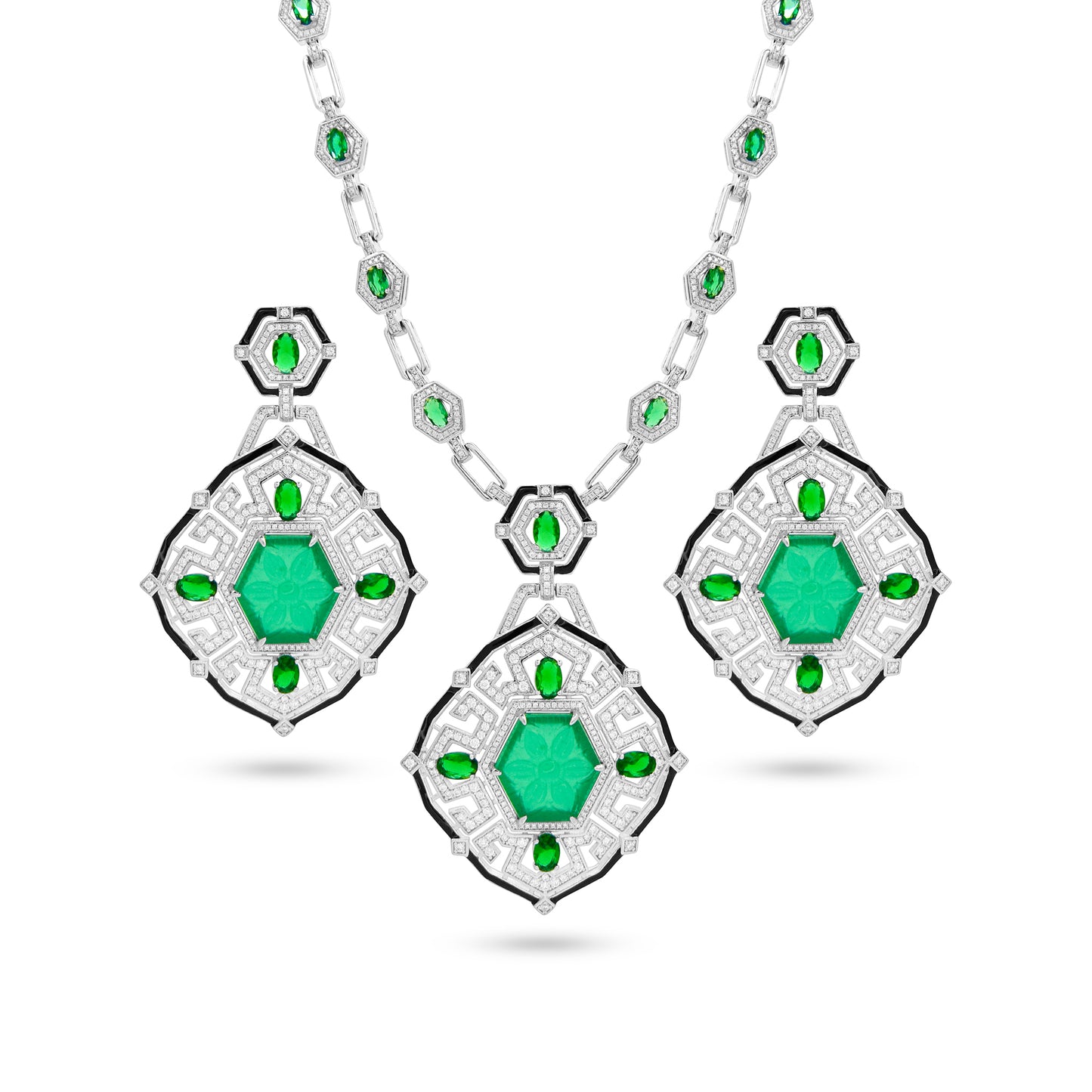 Emerald Mosaic Set