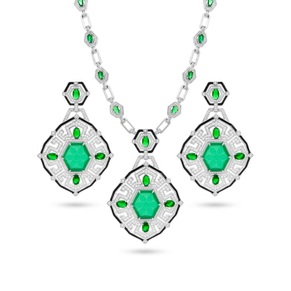 Emerald Mosaic Set