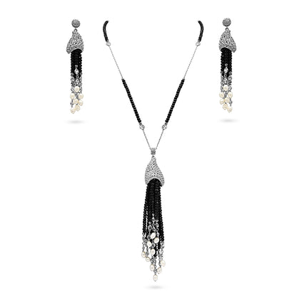 Midnight Tassel Cascade Set