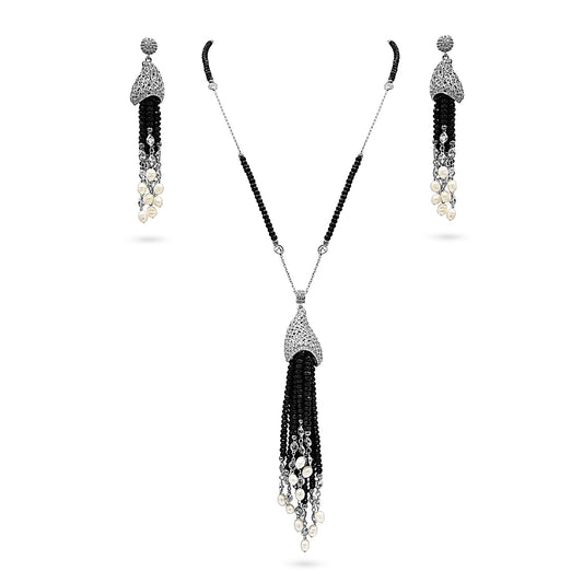 Midnight Tassel Cascade Set