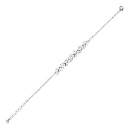 Elegant Leaf Design Sterling Silver Jewelry Set