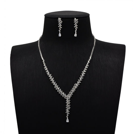 Radiant Cascade Sterling Silver Set
