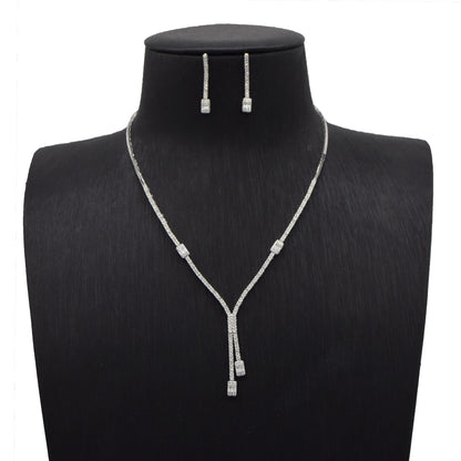 Elegant Cascade Silver Set