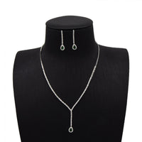 Elegant Drop Necklace and Earring Set image