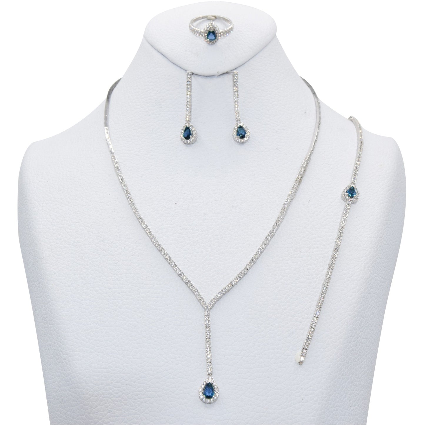 Elegant Drop Necklace and Earring Set